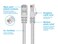 Monoprice Cat6 Ethernet Patch Cable 2 Feet White Network Internet Cord RJ45 Stranded 550Mhz UTP Pure Bare Copper Wire 24AWG