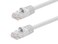 Monoprice Cat6 Ethernet Patch Cable 2 Feet White Network Internet Cord RJ45 Stranded 550Mhz UTP Pure Bare Copper Wire 24AWG
