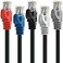 Mediabridge CAT6 Ethernet Patch Cable 5 ft RJ45 Connectors with Gold Plated Contacts 10gbps 5Pack 5 Foot Multicolor