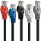 Mediabridge CAT6 Ethernet Patch Cable 5 ft RJ45 Connectors with Gold Plated Contacts 10gbps 5Pack 5 Foot Multicolor