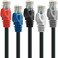 Mediabridge CAT6 Ethernet Patch Cable 5 ft RJ45 Connectors with Gold Plated Contacts 10gbps 5Pack 5 Foot Multicolor