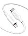 Anker USB C to Lightning Cable MFi Certified Powerline III Flow Silicone Charging Cable for iPhone 13 13 Pro Cloud White 6ft