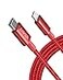 Anker New Nylon USB C to Lightning Cable Apple MFi Certified for iPhone 14 Series and More 6FTRed