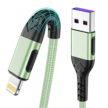 Durcord iPhone Charger MFi Certified 3Pack 10FT USB A Cable for Long Lightning Charger Cable Fast iPhone Charging Cord for iPhone Xs MaxXSXRX876S6PlusSEiPadLight Green