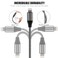 FEEL2NICE iPhone Charger Cable 3 Pack 6 Foot MFi Certified 6 Feet Nylon Braided Lightning Cable iPhone Charging Cord USB Cable Compatible with iPhone 11ProXXs MaxXR8 Plus 7 Plus6 iPad