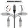 FEEL2NICE iPhone Charger Cable 3 Pack 6 Foot MFi Certified 6 Feet Nylon Braided Lightning Cable iPhone Charging Cord USB Cable Compatible with iPhone 11ProXXs MaxXR8 Plus 7 Plus6 iPad