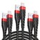 OIITH Apple MFi Certified iPhone Charger Cable 3 Pack 6 Ft Long Lightning Charging Cord Fast 24A iPhone USB Cord Compatible with iPhone1211XSMaxXRX88P7P6