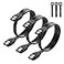 Cable Matters 3Pack Straight SATA Cable 18 Inch SATA III 6Gbps Data Cable for SSD HDD CDDVD Drives Hard Drive Optical Drive Gaming PC Desktop Motherboard Black