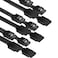 BENFEI SATA Cable III 6 Pack SATA Cable III 6Gbps Straight HDD SDD Data Cable with Locking Latch 18 Inch Compatible for SATA HDD SSD CD Driver CD Writer Black