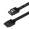 BENFEI SATA Cable III SATA Cable III 6Gbps Straight HDD SDD Data Cable with Locking Latch 18 Inch Compatible for SATA HDD SSD CD Driver CD Writer Black