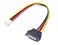 daier 2Pcs 15pin SATA Male to 4pin Floppy FDD Female Power Converter Adapter Cable
