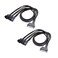 Cable Matters 2Pack 3 Computer Case Fan Splitter Cable with SATA Power 16 Inches