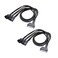 Cable Matters 2Pack 3 Computer Case Fan Splitter Cable with SATA Power 16 Inches