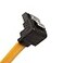 LINESO 2Pack 90 Degree RightAngle SATA III Cable 60 Gbps with Locking Latch 32Inch Yellow