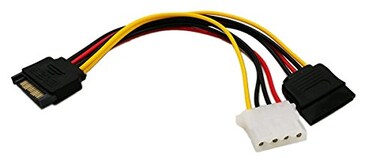 zdyCGTime 6Inch SATA Power Cable Adapter for IDE to SATA Hard DriveOptical Drive