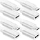 Sumind 4 Pcs Micro USB Extension Cable 10 ft 3 Meters Micro USB Power Extension Micro USB Female to USB Male Compatible with Wireless Security Camera Flat Power Cable Cable Clips IncludedWhite