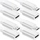 Sumind 4 Pcs Micro USB Extension Cable 10 ft 3 Meters Micro USB Power Extension Micro USB Female to USB Male Compatible with Wireless Security Camera Flat Power Cable Cable Clips IncludedWhite