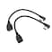 Seadream 2Pack SuperSpeed USB 30 Angle Male to Female Extension Cable 20CM 2Pack Each of Left Angle and Right Angle