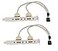 SinLoon 2Pack Computer Cables Connectors NEW 2 Port USB 20 Motherboard Rear Panel Expansion Bracket to IDC 9 Pin Motherboard USB Cable Host Adapter
