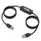 Plugable USB Transfer Cable Unlimited Use Transfer Data Between 2 Windows PCs Compatible with Windows 11 10 7 XP Bravura Easy Computer Sync Software Included