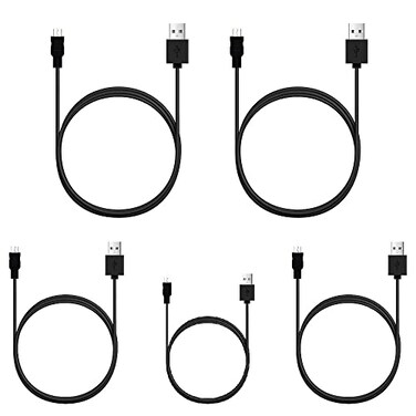 MYFON Micro USB Cable 5 Pack 6FT 6FT 3FT 3FT 1FT Fast Charging Cable High Speed Data Transfer Cable Android Phone Cable for Samsung Galaxy S7 Edge S6 S5 and More Trustable