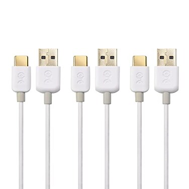 Cable Matters 3Pack Short USB to USB C Charging Cable 6 Inch15cm 3A Fast Charging in White for iPhone 1615 Samsung Galaxy S23 S22 Note 20 LG G8 Google Pixel 7a iPad Pro Nintendo Switch