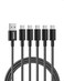 Anker Cable 5 Pack 6FT USB A to USB C Cable for iPhone 17 SeriesSamsung Galaxy S10 S10 LG V30 Beats Fit Pro and More Black