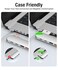 Afterplug Dual USBC Extender for MacBook with Case 2Port PassThrough Adapter for Thunderbolt 543 USB4 240W PD 8K Video 80Gbps Data Silver