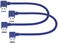 AAOTOKK 2 Pack 90 Degree Right Angle USB 30 A Male to USB Male Charging Data Transfer Cable 03M1ftBlue for Hard Drive Printers Laptops More