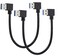 AAOTOKK 2 Pack Left Right Angle USB 30 A Cable 90 Degree USB 30 Type A Male Transferring Data and Charging Extension Cable for Hard DrivePrintersModemsMouseLaptop Cooler03M1ftBlack