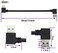 AAOTOKK 2 Pack Left Right Angle USB 30 A Cable 90 Degree USB 30 Type A Male Transferring Data and Charging Extension Cable for Hard DrivePrintersModemsMouseLaptop Cooler03M1ftBlack