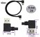 AAOTOKK 90 Degree 30 A USB Cable Left Right Angle USB 30 A to A Male Charging and Transferring Data Extender Connector Cable for USB KeyboardMouseFlash DriveHard Drive06M2ftBlack
