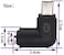 AAOTOKK 90 USB Right Angle Mini USB Male to DC 55x21mm Barrel Power Connector 5V Charger 2Pack