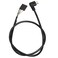 BAIRONG 90 Degree Right Angle Micro USB Male to 5 Pin Motherboard Female Adapter Extended Cable 50CM Black