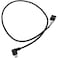BAIRONG 90 Degree Right Angle Micro USB Male to 5 Pin Motherboard Female Adapter Extended Cable 50CM Black