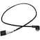 BAIRONG 90 Degree Right Angle Micro USB Male to 5 Pin Motherboard Female Adapter Extended Cable 50CM Black