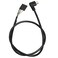 BAIRONG 90 Degree Right Angle Micro USB Male to 5 Pin Motherboard Female Adapter Extended Cable 50CM Black