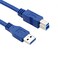 Bluwee USB 30 Cable Type AMale to Type BMale 3 Feet 1 Meter Round Blue
