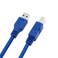 Bluwee USB 30 Cable Type AMale to Type BMale 3 Feet 1 Meter Round Blue