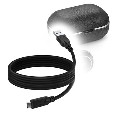 BoxWave Cable Compatible with Bang Olufsen Beoplay E8 20 DirectSync USB 30 A to USB 31 Type C USB C Charge and Sync Cable 6ft Black