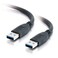 C2G 1m328 USB 30 A Male to A Male Cable Black