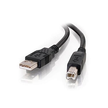 C2G USB Cable USB 20 Cable USB A to B Cable 328 Feet 1 Meter Black Cables to Go 28101