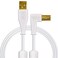 DJ TechTools Chroma Cables RightAngled USBA to USBB Cable 15m 5 ft Audio Optimized Shielded from Interference Cable Tie White