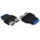 Duttek USB 30 Motherboard Adapter Blue 20Pin USB 30 to USB 20 Internal Splitter for Windows