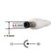 DZYDZR 3pcs Extension Cable USB to DC Cable 5V USB 20 Port Male to DC 5V Male 55mm x 21mm Power Cord White 100cm33ft