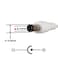 DZYDZR 3pcs Extension Cable USB to DC Cable 5V USB 20 Port Male to DC 5V Male 55mm x 21mm Power Cord White 100cm33ft