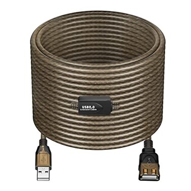 GGMTY 50 FT USB Extension Cable USB 20 Type A Male to A Female Active Repeater Extension Cable 50 ft High Speed 480 Mbps