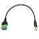Kework 12 Inch USB 20 5 Pin Male Terminal Block Cable USB Plug Bolt Screw Solderless Terminal Adapter Connector Charging and Data Transfer Cord