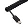 mxtechnic USB 20 Type A Male to Mini Expansion Spring Coiled Cable 436inch Standard Spiral Flexible Extension for Printers Cameras Mouse Cell Phone