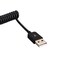 mxtechnic USB 20 Type A Male to Mini Expansion Spring Coiled Cable 436inch Standard Spiral Flexible Extension for Printers Cameras Mouse Cell Phone